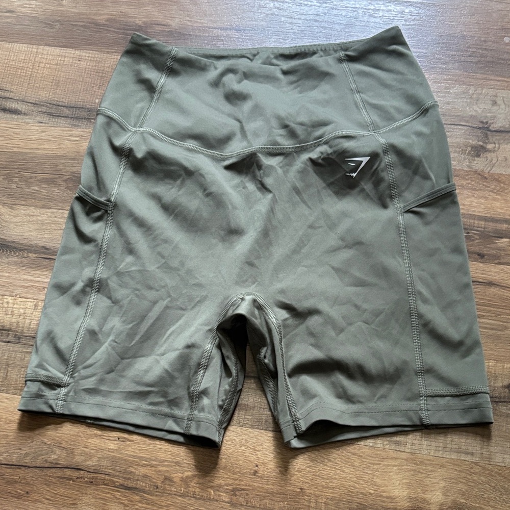 Gymshark Olive Pocket Shorts